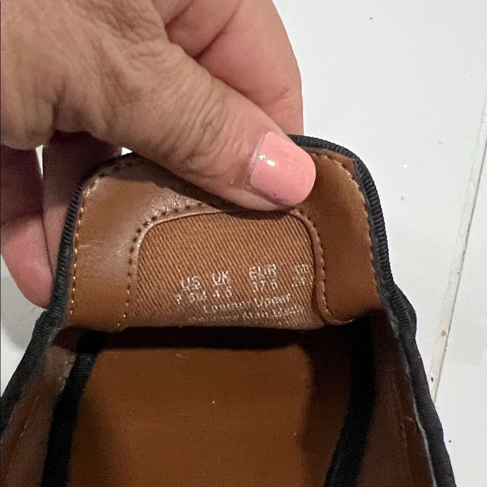 Franco Sarto Jeena Black Suede‎ Women's Loafers 7.5